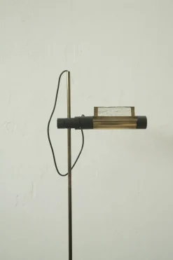 Sale Pamono Brass Raised Earth Lampshade, 1960s