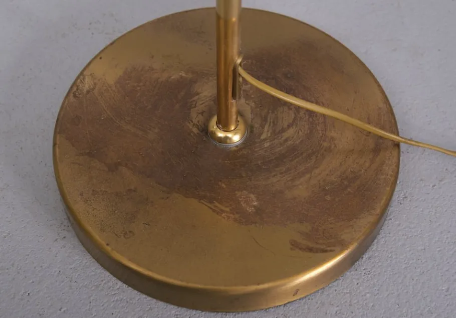 New Pamono Brass Swing Arm Floor Lamp from Herda, 1980s