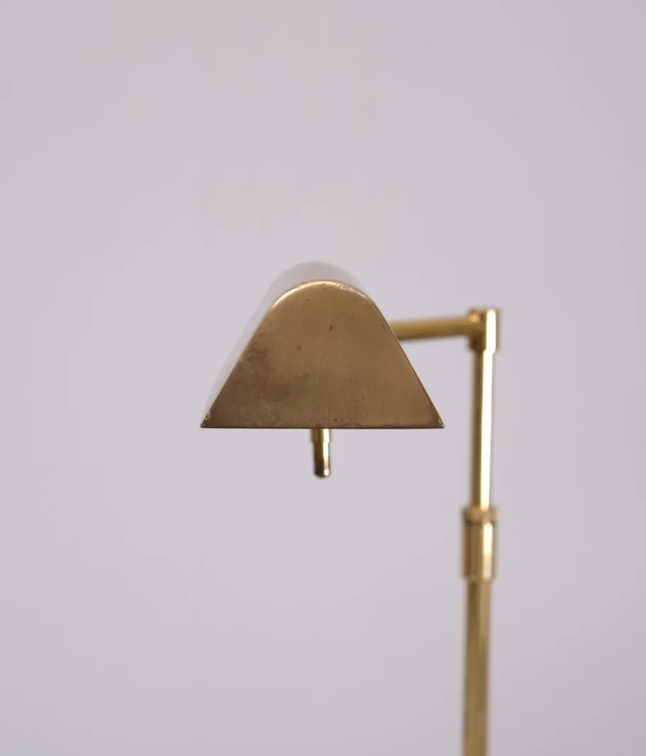 New Pamono Brass Swing Arm Floor Lamp from Herda, 1980s