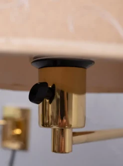 Online Pamono Brass Swing Arm Wall Lamps from Metalarte, Spain, 1970s, Set of 2