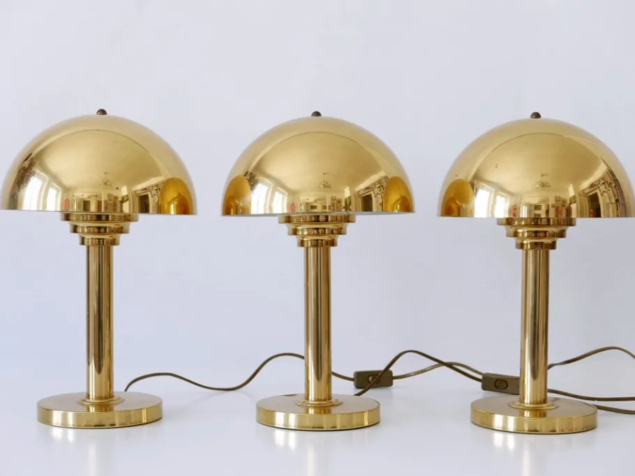 Outlet Pamono Brass Table Lamp from WSB Germany, 1970s