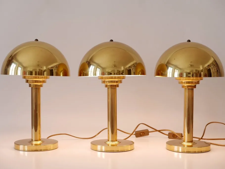 Outlet Pamono Brass Table Lamp from WSB Germany, 1970s