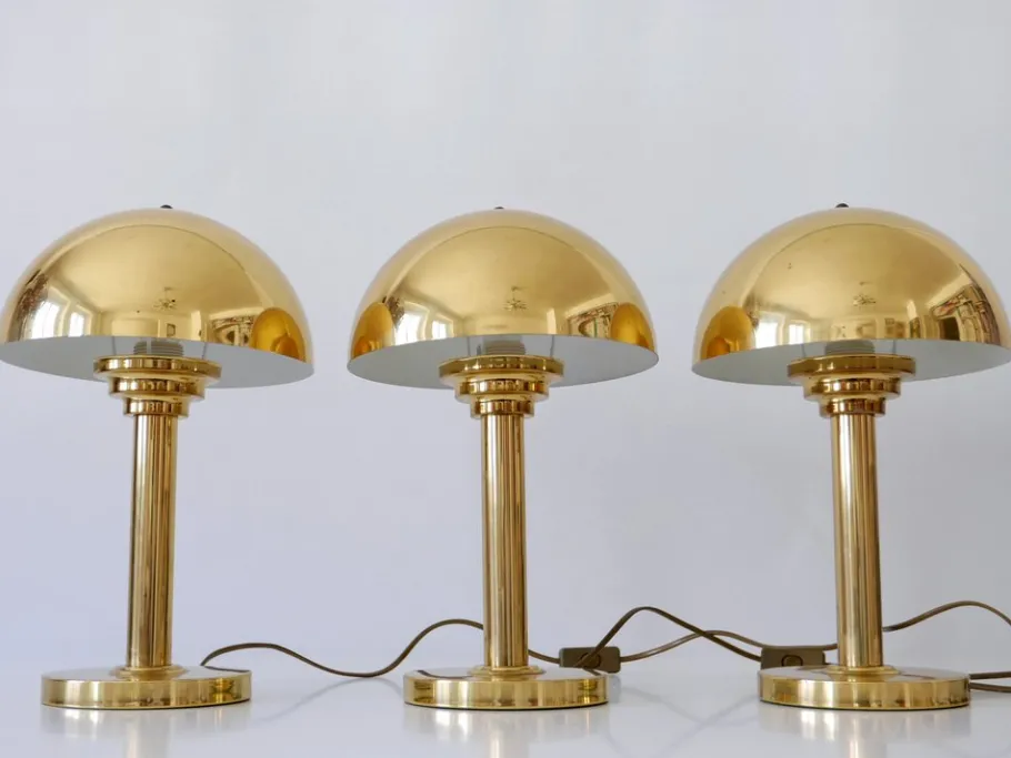 Outlet Pamono Brass Table Lamp from WSB Germany, 1970s