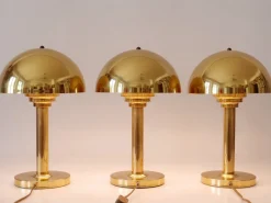 Outlet Pamono Brass Table Lamp from WSB Germany, 1970s