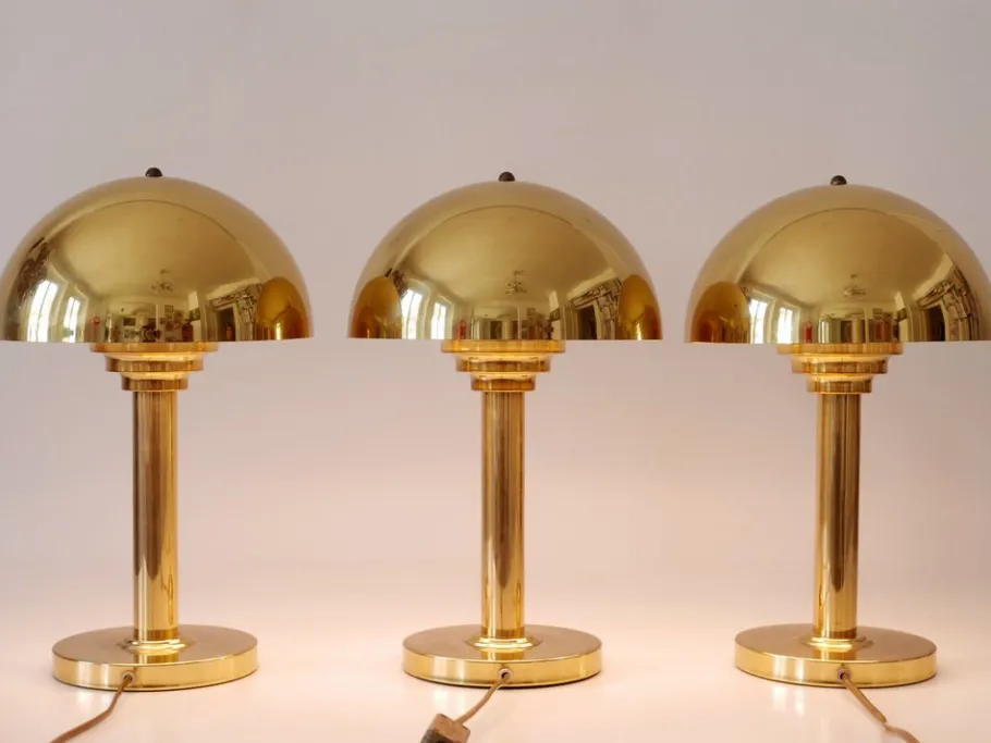 Outlet Pamono Brass Table Lamp from WSB Germany, 1970s