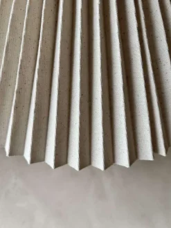 Sale Pamono Brass Table Lamp with Pleated Shade, 1960s