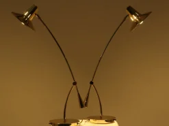 Discount Pamono Brass Table Lamps from Massive, Belgium, 1980s, Set of 2