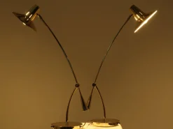 Discount Pamono Brass Table Lamps from Massive, Belgium, 1980s, Set of 2