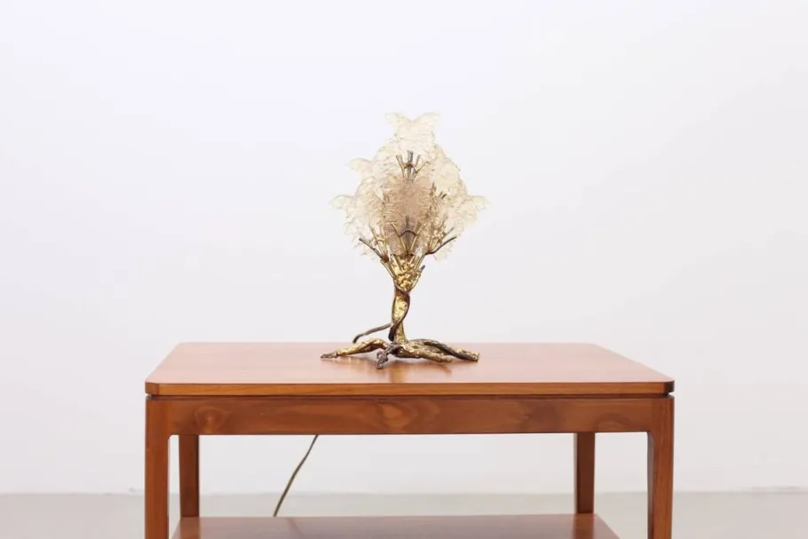 New Pamono Brass Tree Table Lamp by Henri Fernandez, 1970s