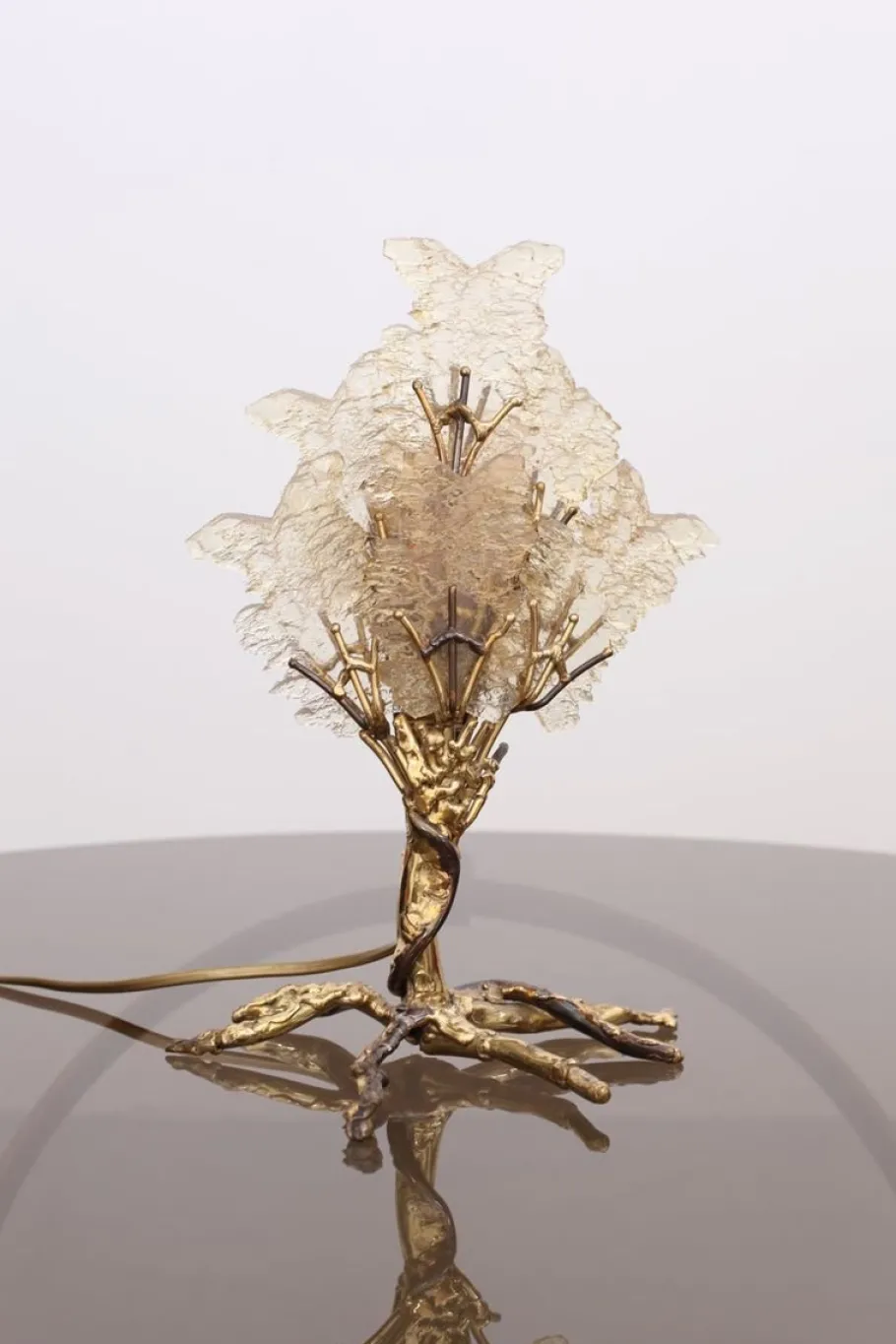 New Pamono Brass Tree Table Lamp by Henri Fernandez, 1970s