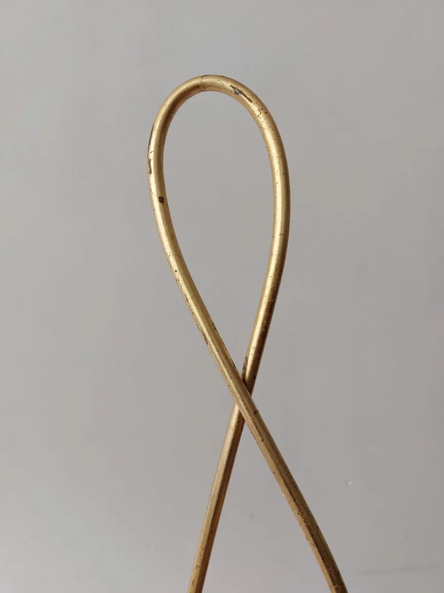 Online Pamono Brass Tulip Floor Lamps by Sergio Terrain, Italy, 1970s, Set of 2