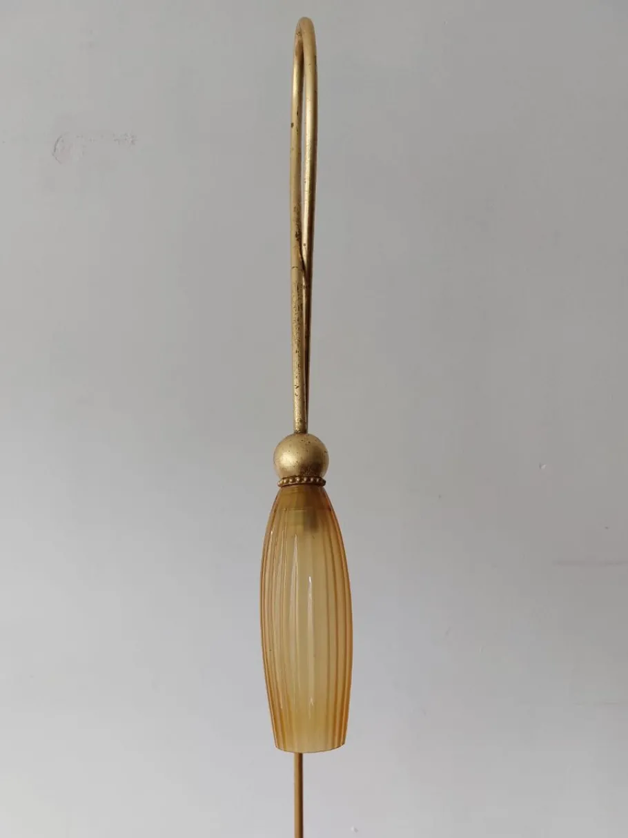 Online Pamono Brass Tulip Floor Lamps by Sergio Terrain, Italy, 1970s, Set of 2