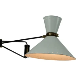 Hot Pamono Brass Wall Lamp by Rene Mathieu for Maison Lunel, 1960s