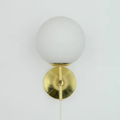 Online Pamono Brass Wall Light by E. R. Nele for Temde, Switzerland