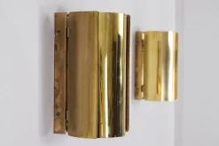 Hot Pamono Brass Wall Lights, Sweden, 1960s, Set of 2