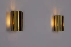 Hot Pamono Brass Wall Lights, Sweden, 1960s, Set of 2