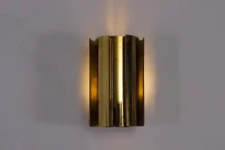 Hot Pamono Brass Wall Lights, Sweden, 1960s, Set of 2