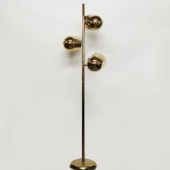 New Pamono Brass-Plated Adjustable 3-Spot Floor Lamp attributed to Underwriters Laboratories, 1980s