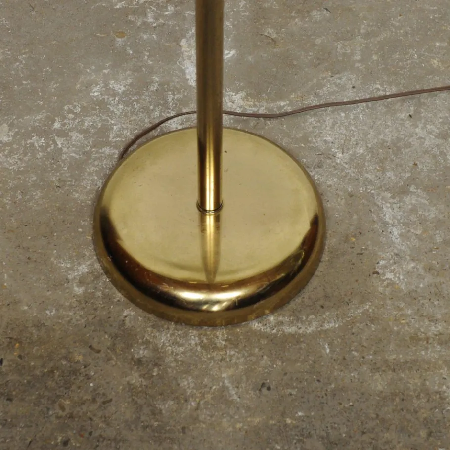 New Pamono Brass-Plated Adjustable 3-Spot Floor Lamp attributed to Underwriters Laboratories, 1980s