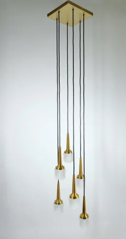 Online Pamono Brass-Plated Cascade Lamp by Staff Leuchten, Germany, 1960s