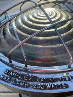 New Pamono British Army Light in Cast Aluminum and Cast Iron from Simplex Electric Company, 1940s