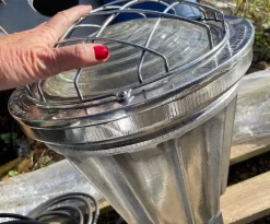 New Pamono British Army Light in Cast Aluminum and Cast Iron from Simplex Electric Company, 1940s