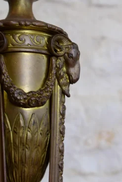 Best Pamono Bronze and Brass Floor Lamp, 1890s