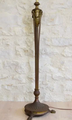 Best Pamono Bronze and Brass Floor Lamp, 1890s