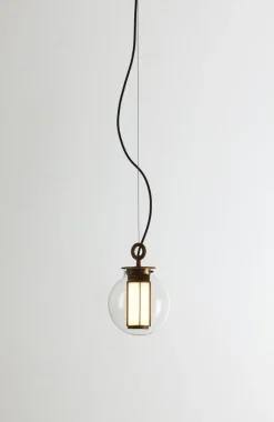Hot Pamono Bronze and Transparent Glass Bai T Pendant II by Parachilna