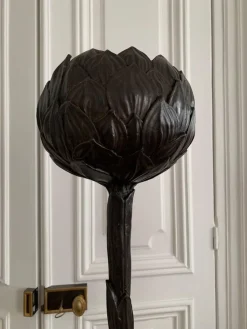 Discount Pamono Bronze Artichoke Floor Lamp by Diego Giacometti, France, 1980s