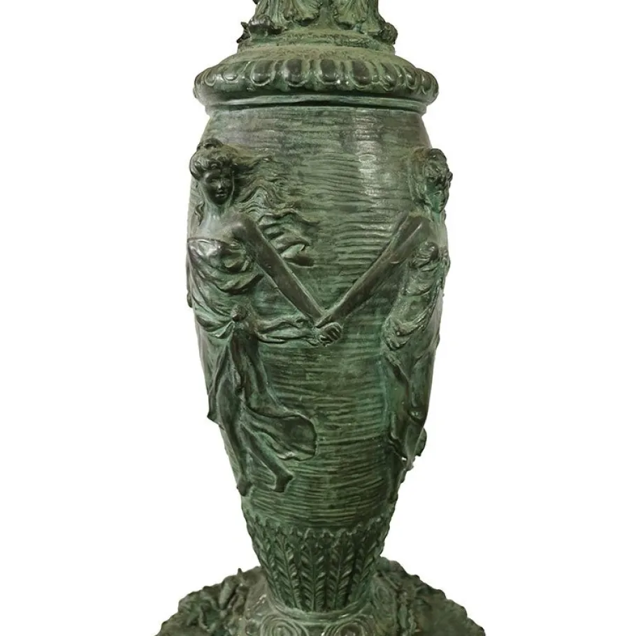 Outlet Pamono Bronze Lamps on Marble Base, 1980s, Set of 2