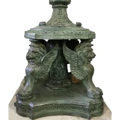 Outlet Pamono Bronze Lamps on Marble Base, 1980s, Set of 2