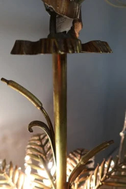 Discount Pamono Bronze Palm Tree Chandelier, 1890s