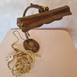 Pamono Bronze Piano or Desk Lamp, Early 1900s