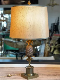 Discount Pamono Bronze Pineapple Table Lamp, 1960