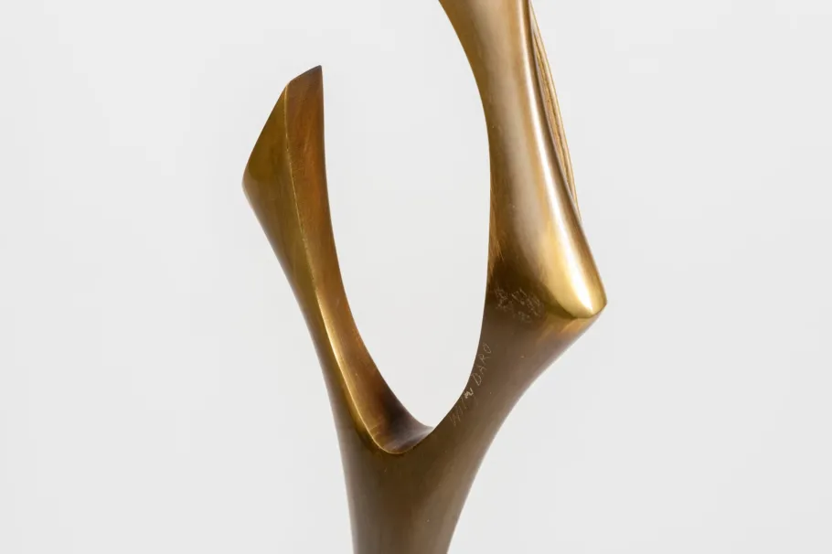New Pamono Bronze Sculptural Floor Lamp by Willy Daro, 1970s