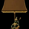 Discount Pamono Bronze Table Lamp of Prince Phra Aphai Man Playing Jakhee, Thailand, 1970s