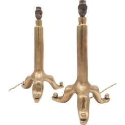 Sale Pamono Bronze Table Lamps by E. Garouste & M. Bonetti, 1980, Set of 2