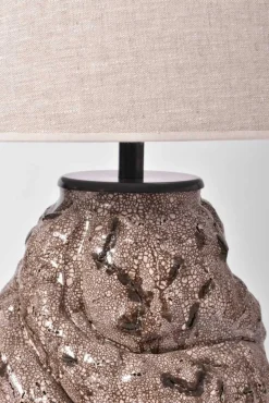 Pamono Brown and Beige Ceramic Lamp