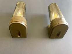 Online Pamono Brown Ceramic and Glass Sconces by Ifö, 1960s, Set of 2