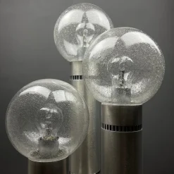 Hot Pamono Brushed Aluminum Floor Lamp, Italy, 1970s