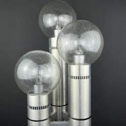 Hot Pamono Brushed Aluminum Floor Lamp, Italy, 1970s