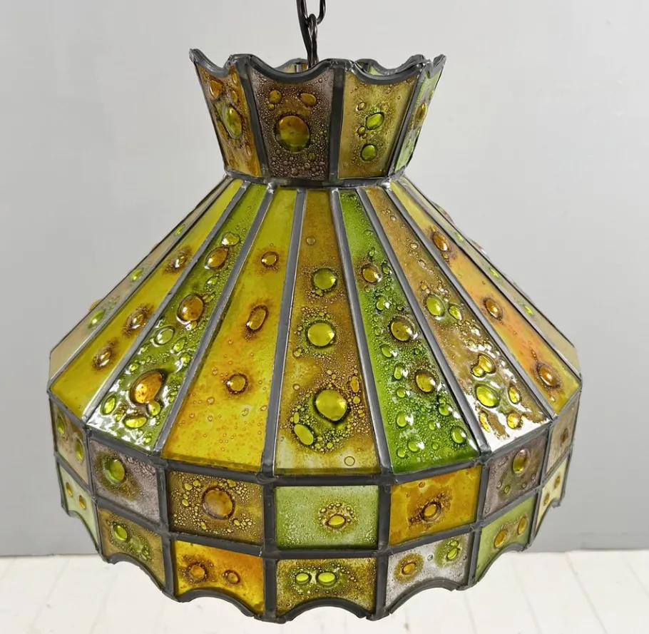 Clearance Pamono Brutalist Ceiling Lamp by Felipe Delfinger for Feders, 1970s