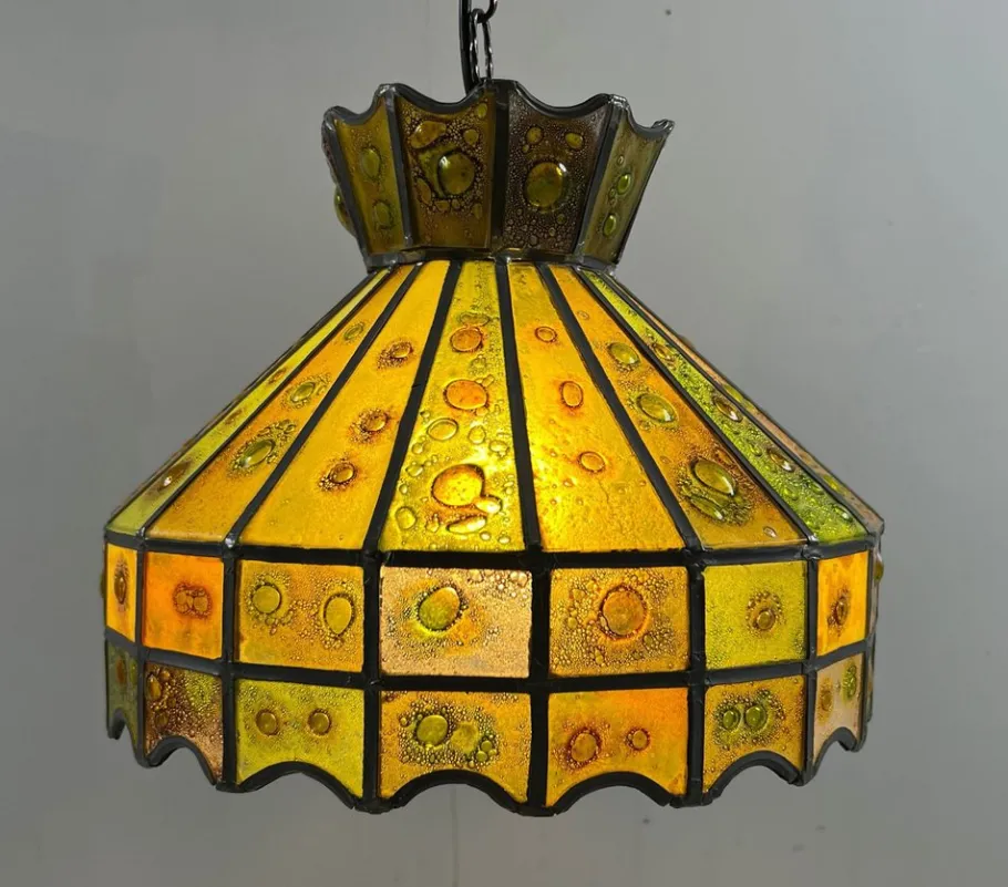 Clearance Pamono Brutalist Ceiling Lamp by Felipe Delfinger for Feders, 1970s