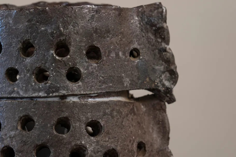 New Pamono Brutalist Ceramic Lamp, 1970s