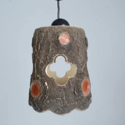 Online Pamono Brutalist Ceramic Pendant Light from Vallauris, France, 1950s