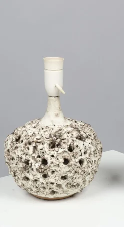 Outlet Pamono Brutalist Ceramic Table Lamp by Bodil Marie Nielsen, Denmark, 1960s