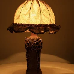 Sale Pamono Brutalist Ceramic Table Lamp attributed to Bodil Marie Nielsen, Denmark, 1960s
