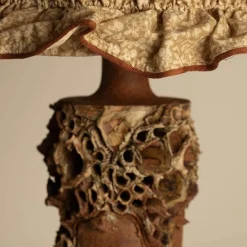 Sale Pamono Brutalist Ceramic Table Lamp attributed to Bodil Marie Nielsen, Denmark, 1960s