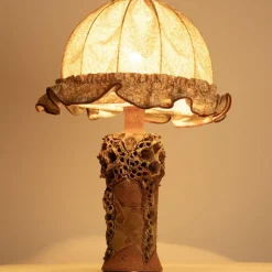 Sale Pamono Brutalist Ceramic Table Lamp attributed to Bodil Marie Nielsen, Denmark, 1960s